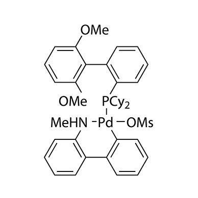 中文名称：甲磺酸(2-二环己基膦-2',6'-二甲氧基-1,1'-联苯基)(2'-甲氨-1,1'-联苯-3