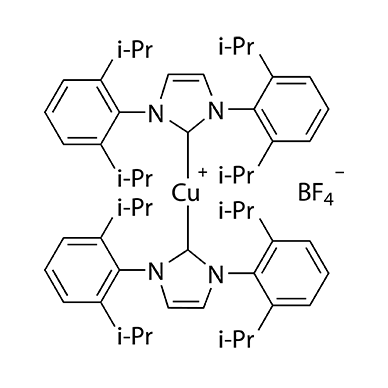 双(1,3-双(2,6-二异丙基苯基)咪唑-2-亚基)铜(I)四氟硼酸盐 886061-48-9